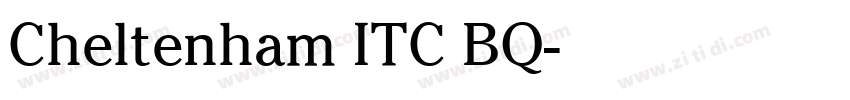 Cheltenham ITC BQ字体转换